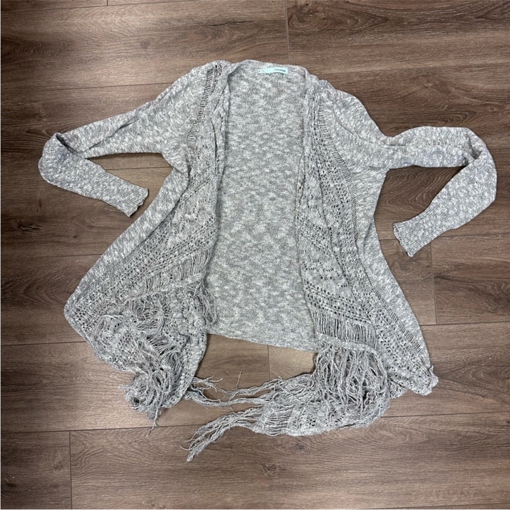Maurices Cardigan Sweater with fringe